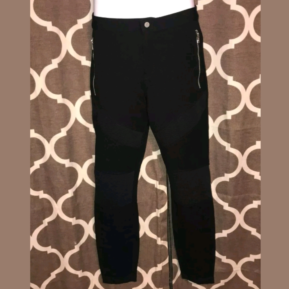 Gap Women's Leggings Black Pants Zip Ankle Size S